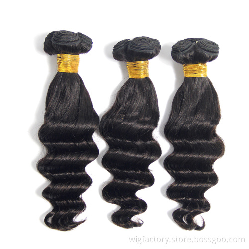 wholesale Indian virgin hair supplier,100% Indian hair  loose deep wave,best seling human hair bundles with clousre